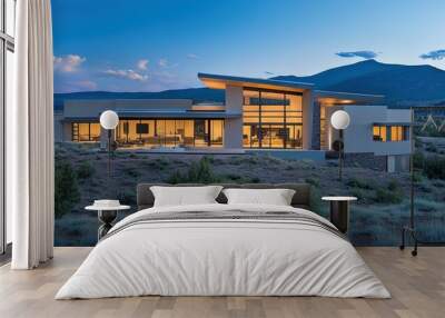 modern residential house in new mexico Wall mural