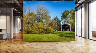 Neet Covered Bridge Parke County Indiana Wall mural