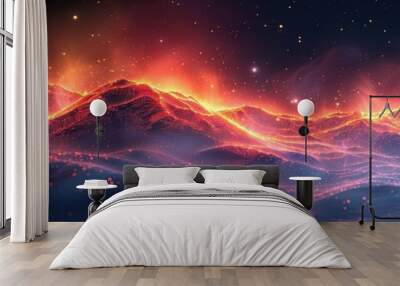 presentation background that shows amplification and elevation with a creative style  Wall mural