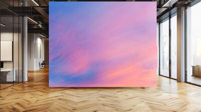 Abstract vivid sky at sunset Wall mural