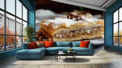 strudel - hot and delicious pastry Wall mural