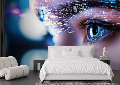 woman artificial intelligence Wall mural