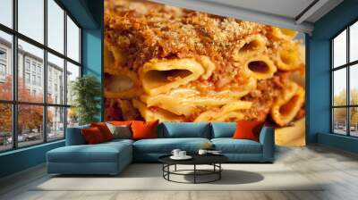 baked ziti, a classic Italian pasta dish Wall mural