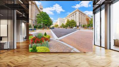 Washington, USA, urban cityscape of Washington, DC. Pennsylvania Avenue. Wall mural