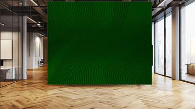 Abstract Green Background with Stripes. Vector Minimal Banner. Minimalist Geometric Texture with Gradient. Wall mural