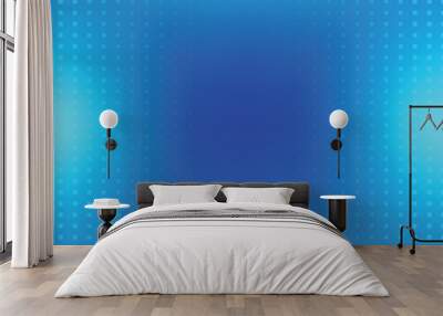 Abstract light blue background with circle particles. Science template with shine light. Wall mural