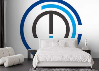 CMD Initials Logo Wall mural