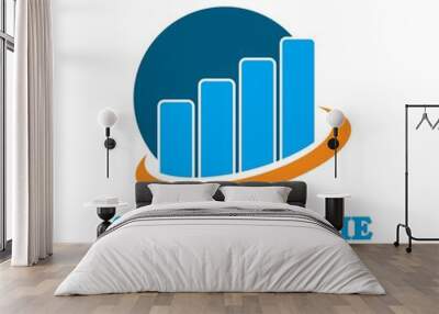 financial logo , graph logo vector Wall mural