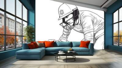 coloring illustration book for kids  Wall mural