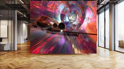 Abstract Warp Dimension Navigation Wall mural