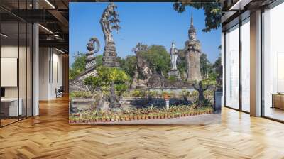 Sala Kaeo Kou (Wat Khaek), near Nong Khai, Thailand. Wall mural