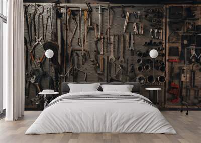 mechanical workshop tools Wall mural