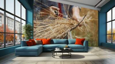 wheat harvest Wall mural