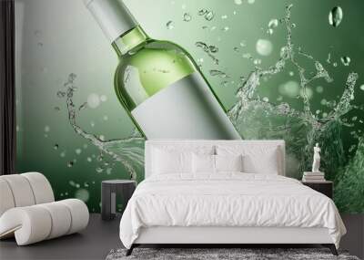 bottle of champagne Wall mural