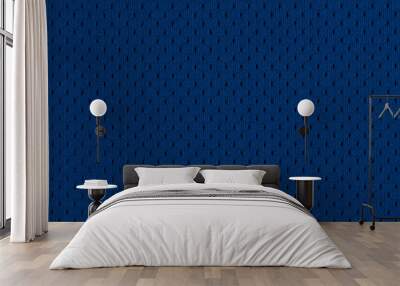 Blue Athletic Jersey texture Wall mural