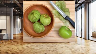 Tomatilla Husk Tomatoes Wall mural