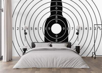 shooting target bottle Wall mural