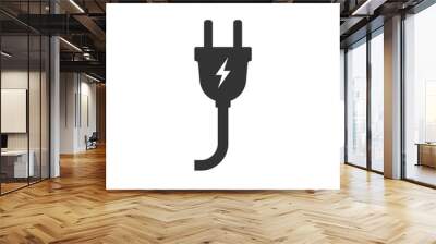 Electric plug icon. Vector illustration. Wall mural