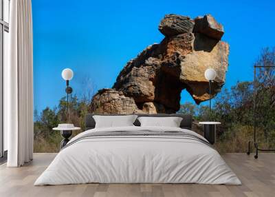 rock formation in the mountains Wall mural