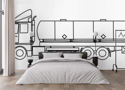 Tank truck Wall mural