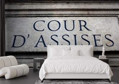 cour d'assises Wall mural