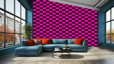 checker brick texture background two colours Wall mural