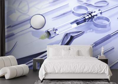 Professional dental tools Wall mural