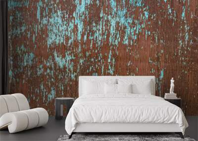 old wood texture with cracked paint Wall mural