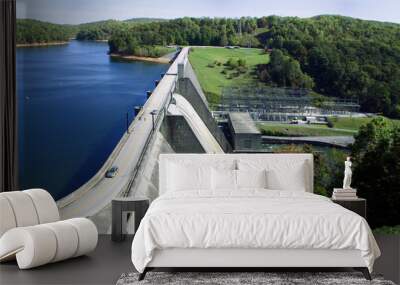 Norris Dam, a hydroelectric dam located in East Tennessee. Wall mural