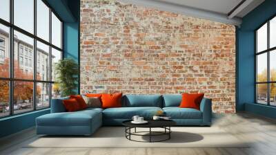 old brick wall background distressed vintage Wall mural