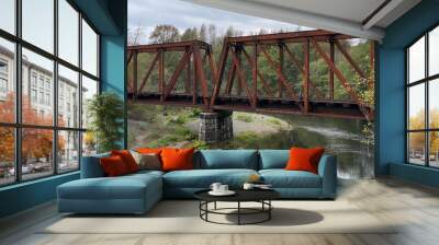 Railroad Bridge Wall mural