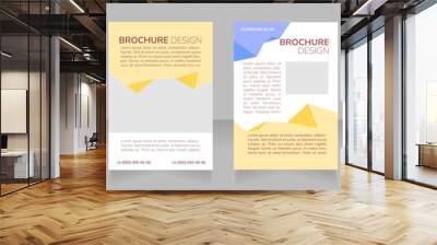 Additional education for children blank brochure layout design. Vertical poster template set with empty copy space for text. Premade corporate reports collection. Editable flyer paper pages Wall mural