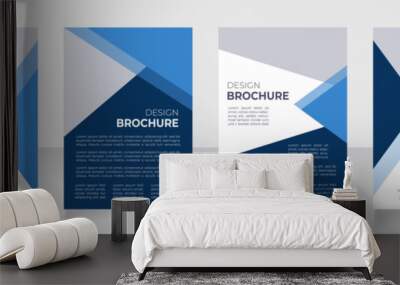 Corporate governance importance blank brochure design. Set of rules. Template set with copy space for text. Premade corporate reports collection. Editable 4 paper pages. Montserrat font used Wall mural