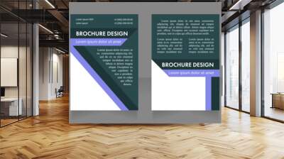 Improving patient wellness blank brochure layout design. Vertical poster template set with empty copy space for text. Premade corporate reports collection. Editable flyer paper pages Wall mural