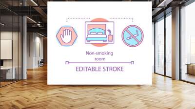 Non-smoking room concept icon Wall mural