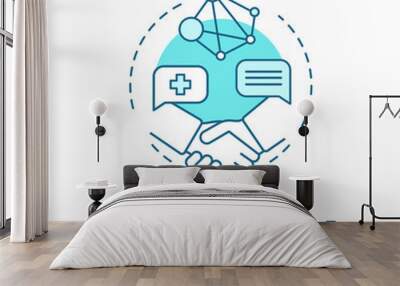 Providers concept icon Wall mural