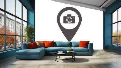 Sightseeing hotspot icon Wall mural