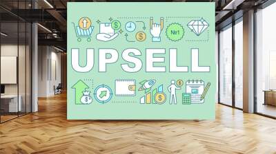 Upsell word concepts banner Wall mural