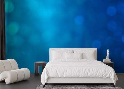 Bokeh Blue Background Wall mural