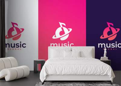 melodies logo design template Wall mural