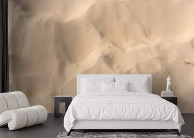 Top view of Nature beach sand texture in summer sun Wall mural