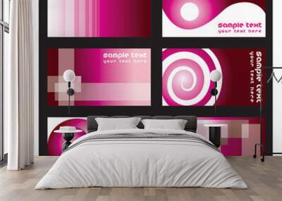 business card logo Wall mural