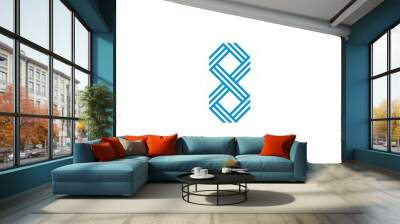 logo 8 abstract Wall mural