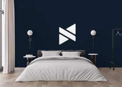 logo symbol n abstract Wall mural