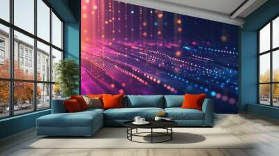 Technological abstract concept backgrounds Wall mural