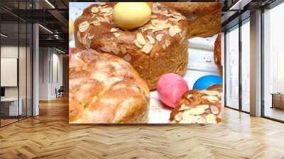 traditional sweet bread in eastern europe Wall mural