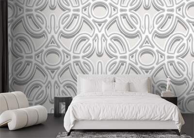 Abstract paper lace background, seamless pattern Wall mural