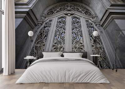 beautiful forged metal gates Wall mural