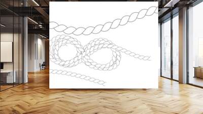 rope icon with a white background. vector illustration.  Wall mural