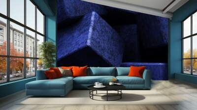 3D render of purple and black with a modern tech background. Wall mural